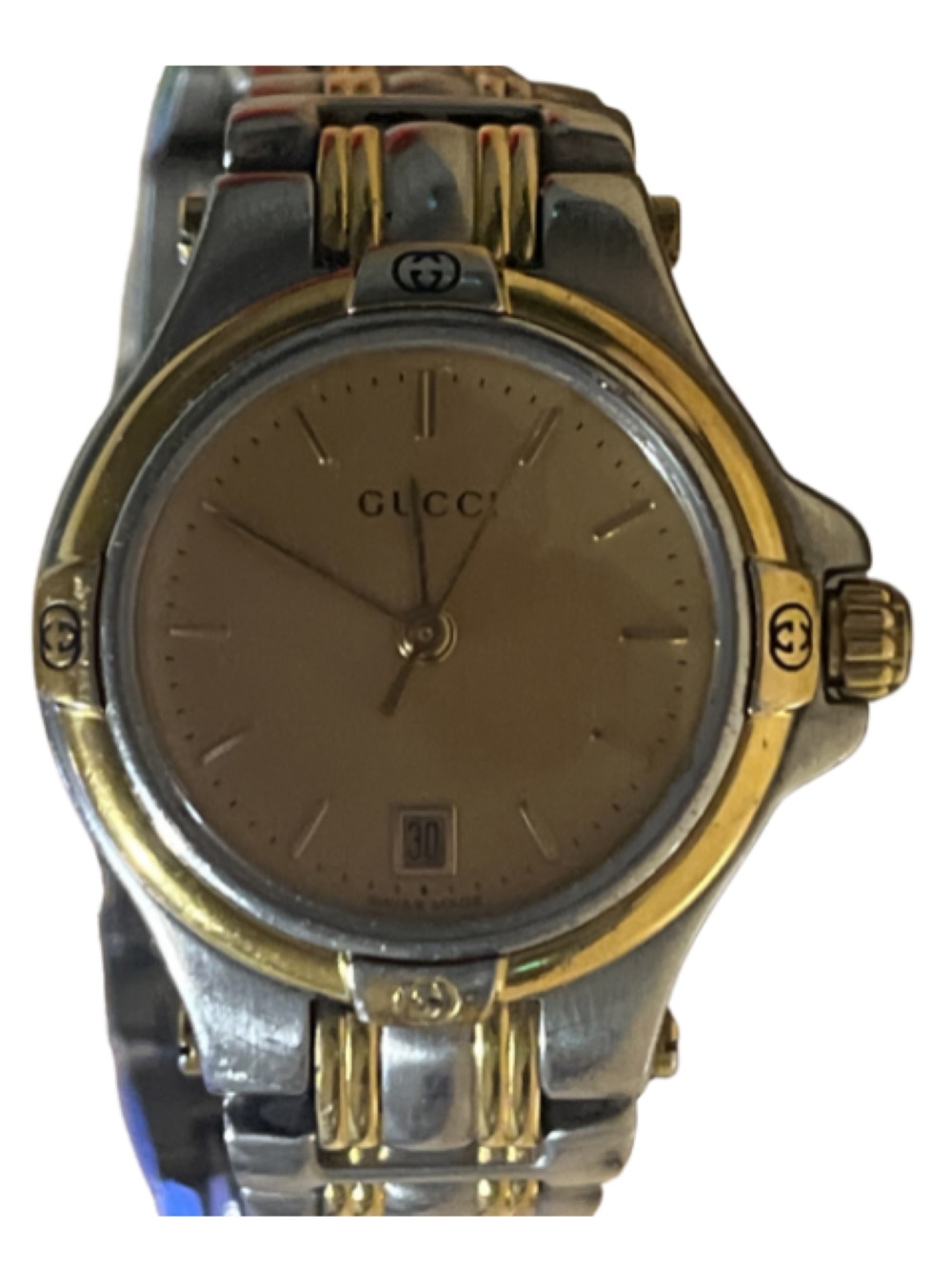 Vintage 90’s Gucci 9040L Two-Tone Swiss Quartz Ladies Watch - Gold Dial - Picture 16 of 16